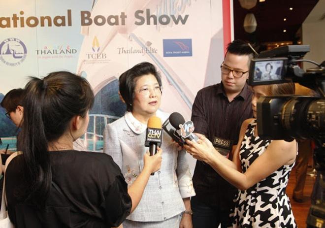 Dr. Chavanee Tongroach at the PIMEX Press Conference © Phuket International Boat Show